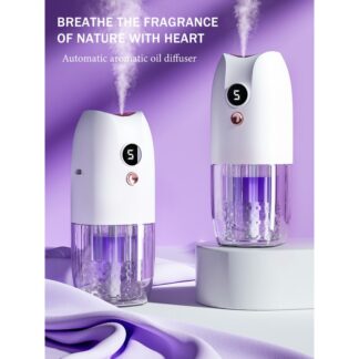 Multi-functional rechargeable portable aroma diffuser essential oil diffuser timer air freshener car home living room bathroom