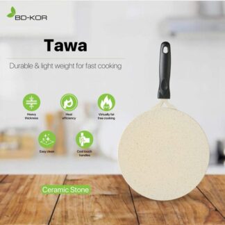 BD-KOR ECLIPSE ROTI TAWA (26 CM) Non-Stick Premium Marble Coating