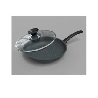 TPR NS Marble Coated Fry Pan With Lid 24 CM   629319