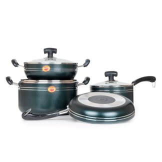 Noah nonstick cookware set - Dark Green