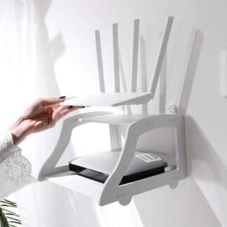 New Wifi Router Stand Double Layer Wall Mounted Home decorator - 2 Layer
