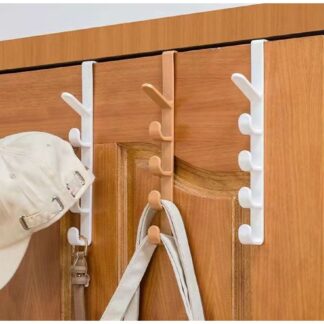 Waredrobe Door hook Punch Free Cabinet Door Storage Rack Bedroom Clothes Hanging Hanger Home Organizer Bags Hats Holder
