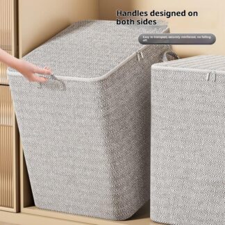 NEW! 220L Big Size Clothes Storage Box With Cover Large Laundry Basket Organizer Bag For Baby Foldable