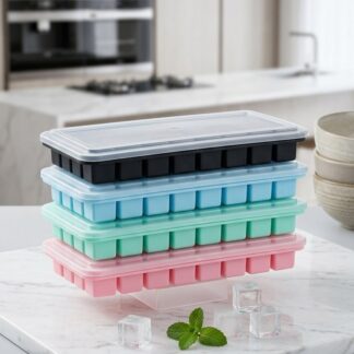 36-Grid Silicone Ice Cube & Jelly Tray Mold with Lid – DIY Kitchen Tool for Home Use