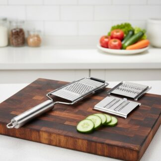 Vegetable Cutter Stainless Steel Portable Manual Vegetable Slicer Easy Clean Grater With Handle Multi Purpose Home Kitchen Tool